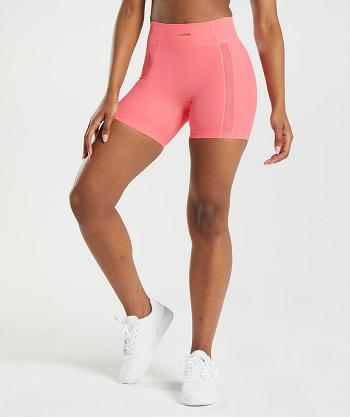 Dámské Šortky Gymshark Whitney Mesh Růžové | CZ 3831CTV